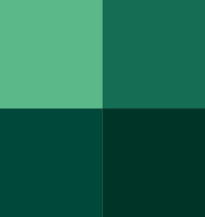 Vallejo - Cold Green Color Set, Game Color, 4 Bottles x 0.6 fl.oz. - style: Cold Green Color Set
