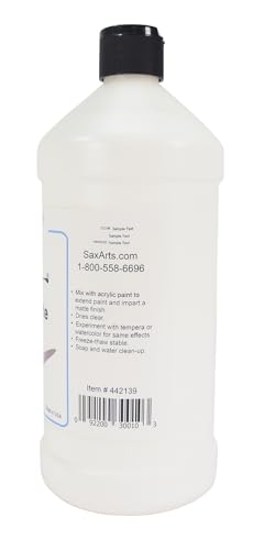 Sax True Flow Acrylic Matte Medium - 1 Quart - 442139, 32 Fl Oz (Pack of 1)
