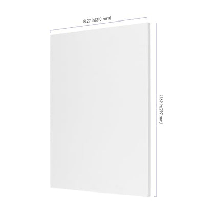 5 PCS White A4 Linocut Blocks, 8.3 x 11.8 Inch Soft Rubber for Printmaking