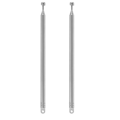 2pcs Telescopic Antenna 7 Sections Telescopic 74cm AM FM Antenna Portable Radio Antenna Replacement for Radio, TV and Other Electric Products - size: 7 Sections-2pcs