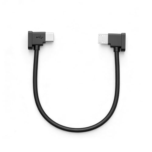 2 Pack Micro USB to USB-C 1ft/30cm Data Cable for DJI Spark/Mavic Pro/Mavic Mini 1st & SE/Mavic 2 Series/Mavic Air 1st Drone Controller iPhone 17/16/16e/15 Pro Max (Micro USB to Type C)