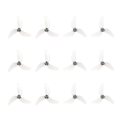 BETAFPV 12pcs Gemfan 1614 3-Blade Props with 1.0mm Shaft - Transparent Gray