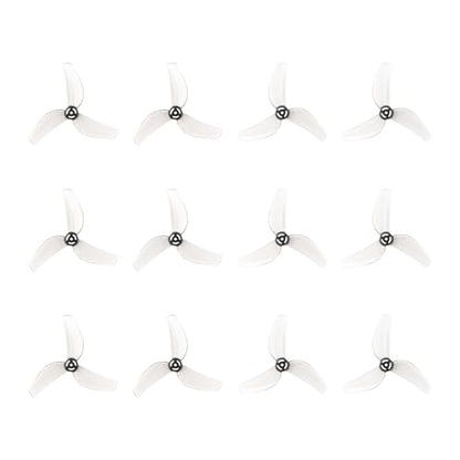BETAFPV 12pcs Gemfan 1614 3-Blade Props with 1.0mm Shaft - Transparent Gray