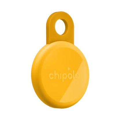 Chipolo LOOP - Rechargeable Bluetooth Tracker for Key and Pocket Location, Compatible with Apple or Google, Call Your Phone & Out of Range Alerts for Android - color: Honey