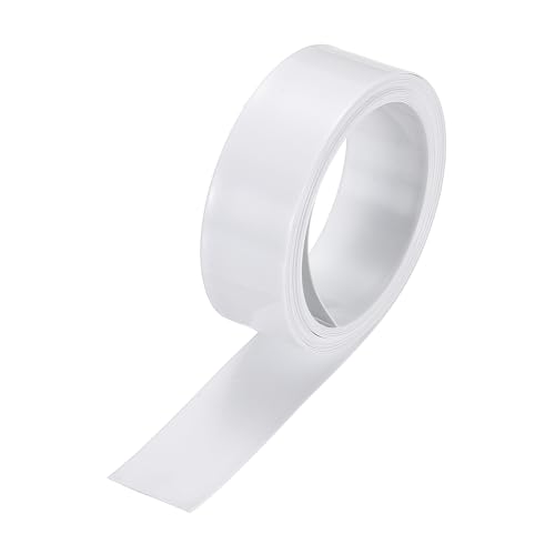 MECCANIXITY Battery Wrap PVC Heat Shrink Tubing 11mm Dia 17mm Flat 8 Feet White Good Insulation for Battery Pack-2.5m - color: White, size: 11mm Dia x 17mm W x 2.5m L