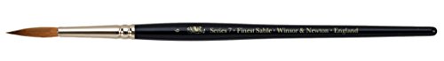 Winsor & Newton Series 7 Kolinsky Sable Brush, Round SH #6 - size: #6, style: Round