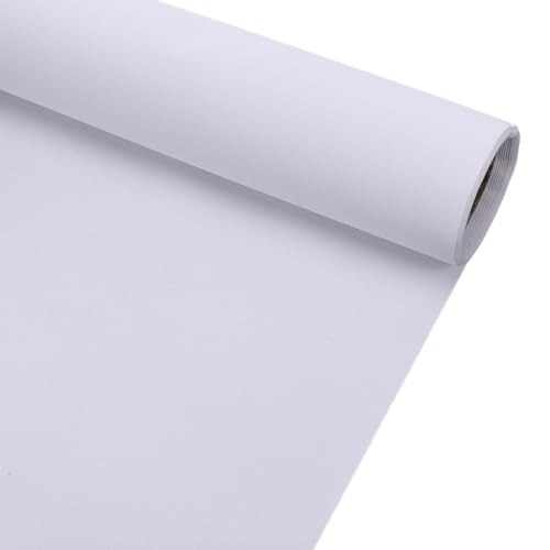 BENECREAT Primed Cotton Canvas Roll 16.4ft x 14.6in, White Artist Canvas for Oil and Acrylic Painting, DIY Crafts, Backdrops