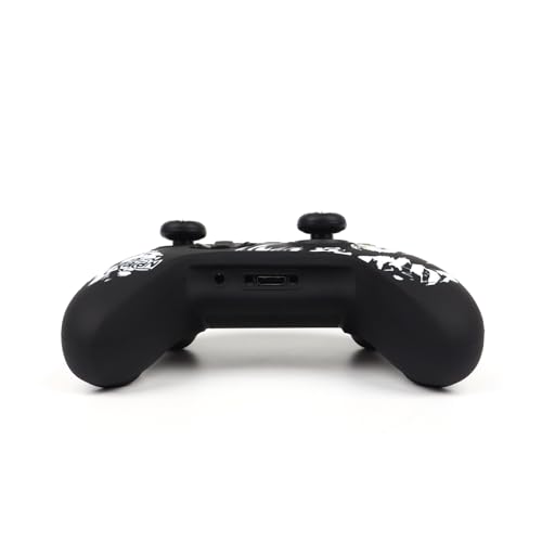Lion Skin Compatible with Xbox Series X Wireless Controller, RALAN Protector Case， Customised Thumb Grips Cap - color: Lion Black White