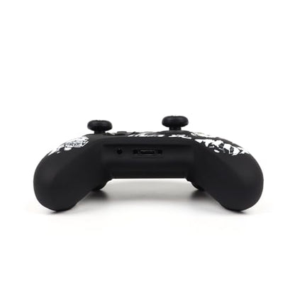 Lion Skin Compatible with Xbox Series X Wireless Controller, RALAN Protector Case， Customised Thumb Grips Cap - color: Lion Black White