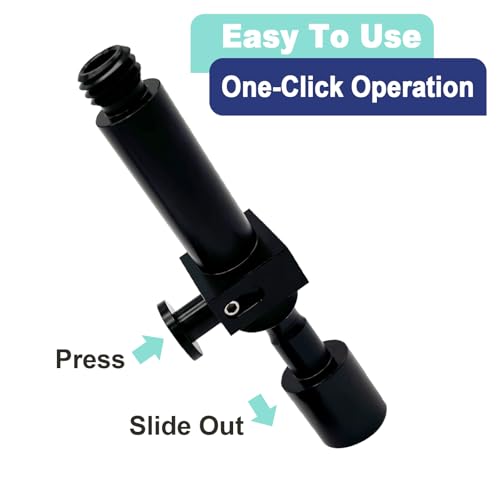 Quick Release Adapter With A Leic Style Aluminum GNSS RTK GPS Quick Release Adapter For Prism Pole - color: Black