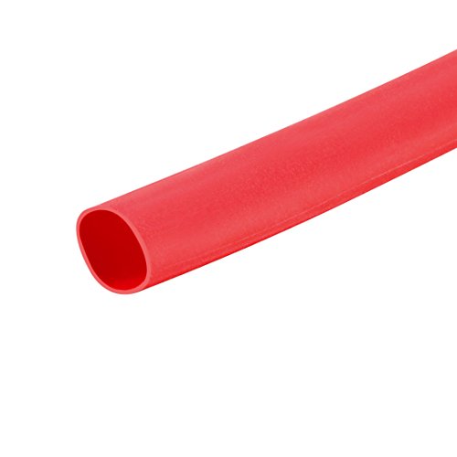 uxcell Heat Shrink Tubing 1/8"(3mm) Dia 5m 2:1 Heat Shrink Tube Wire Wrap Red - color: Red, size: 3mmx5m