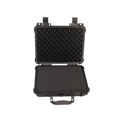 MEIJIA All Weather Waterproof Hard Camera Case,Hard Case,With Customized Fit Foam Included, Elegant Black,Fit for Drones,camera,lens (13.39"x11.61"x3.93") - size: 13.39" x 11.61" x 3.93"