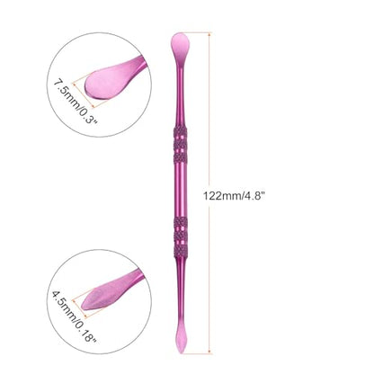 HARFINGTON 8 Pcs Wax Carving Tools 4.8" Double Ended Clay Tools Violet - color: Violet