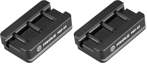 FANAUE FGP-65 Picatinny Arca-Swiss Compatible Rail Plate with Anti-Slip Slot, CNC Machined Aluminum,Tripod Dovetail Adapter Mount (Pack of 2) - size: Picatinny Arca-Swiss - Classic style (Pack of 2)
