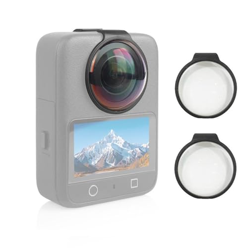 Osmo 360 Lens Guards Compatible for DJI Osmo 360 Spherical Optical Tempered Glass Protective Cover Lens Cap Case Action Camera Accessories - size: for DJI Osmo 360 Glass