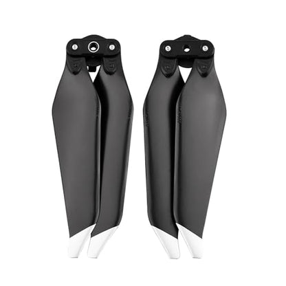 Propeller for DJI Mavic Pro Platinum - 4 Pairs Replacement Blades, Low Noise, Quick Release, Silver Tips - color: Silver