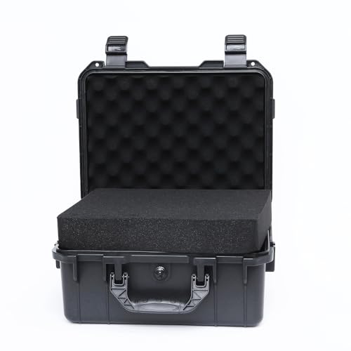 14in Waterproof Hard Shell Case with DIY Customizable Foam Insert (13 x 9.6 x 5.7in Interior) - size: 13 x 9.6 x 5.7 inches