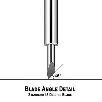 Craft Blades German Carbide Bulk Packs Deep Point (20 Pack - 15 Standard & 5 Deep Point) - color: red/blue German Carbide