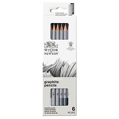 Winsor & Newton Studio Collection, Graphite Pencils, Set of 6 - style: 6 Graphite Pencils