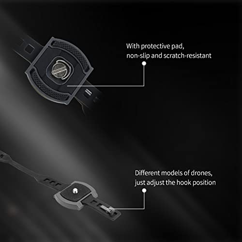 Hanatora Camera Expansion Mount Holder with Adapter for DJI Mini/Mavic Drone, Sports Cameras Connector Bracket Accessories