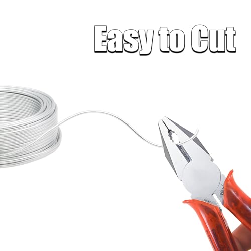 12 Gauge Aluminum Craft Wire, 65.6FT 2mm Silver Bendable Metal Wire - size: 12, style: Silver