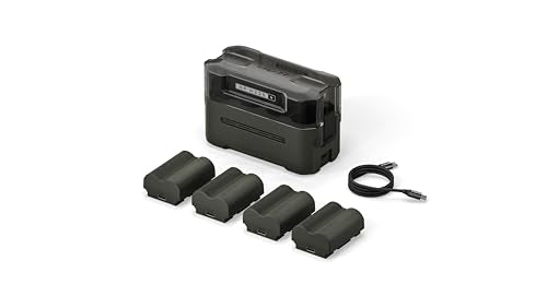 Tilta NP-W235 Portable Charging Station (4-Battery Kit) | Compatible with Fujifilm X-T5, X-T4, X-S20, GFX100 II, GFX100S, GFX100RF, GFX50S II, GFX50S, XH2S, XH2 | Green - size: 4 Batteries + 1 Charger