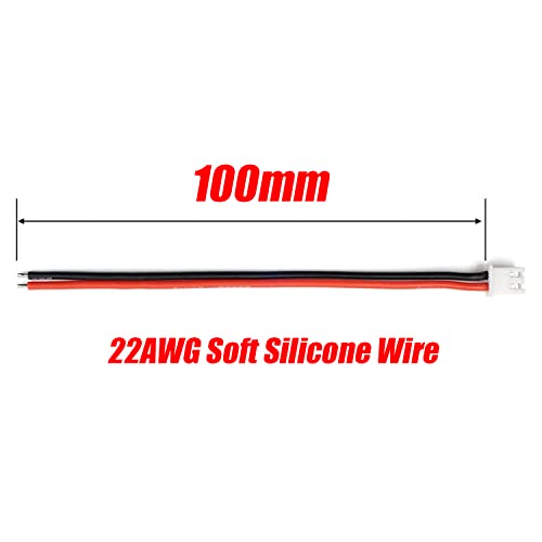 25Pairs XH2.54 2-Pin Connector Cable, 22AWG 200mm Male Female