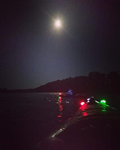 Kayak Lights for Night Kayaking, Battery Operated Red and Green Navigation Lights for Dinghy, Canoe, Jetski - color: 1Pcs Red, 1Pcs Green