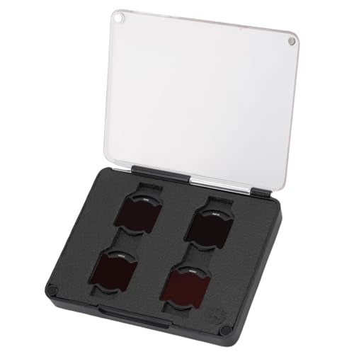 ND Filter Set， Multi Coated Optical GlassAviation Grade Aluminum Frame 4-Pack with ND8 ND16 ND32 ND64 Filters for O4 Air Unit Pro