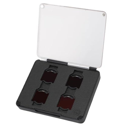 ND Filter Set， Multi Coated Optical GlassAviation Grade Aluminum Frame 4-Pack with ND8 ND16 ND32 ND64 Filters for O4 Air Unit Pro