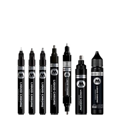 MOLOTOW Liquid Chrome Alcohol Paint Pump Marker, 4mm, 1 Each (703.103) - size: 1 Count (Pack of 1), style: 4mm