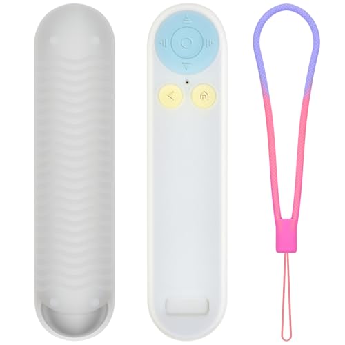 Silicon Cover for Nex Playground Game System Remote, Anti-Slip Shockproof Sleeve with 4 Pillars for Secure Placement, Dust & Water Resistant Protective Case with Lanyard-Clear - style: White Silicon Cover