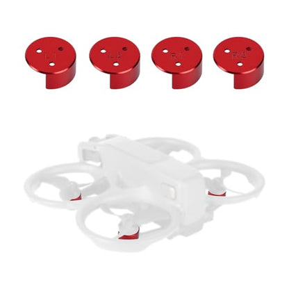 4pcs Bottom Protector Covers Compatible with DJI Avata 2 - color: red