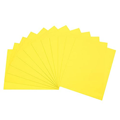 uxcell Light Yellow EVA Foam Sheets 11 x 8 inch 1.7mm Thickness for Crafts DIY Projects, 12 Pcs - color: Light Yellow