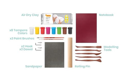 Jovi - DIY Air Dry Kit - Shelf Gift Pottery Kit for Adults - color: Shelf