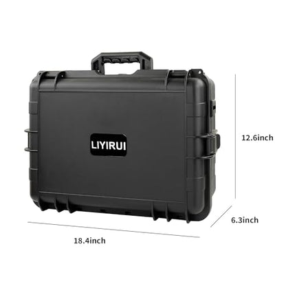 Portable Hard Case,with DIY Foam,Large,18.4x 12.6 x 6.3 inch - size: Large