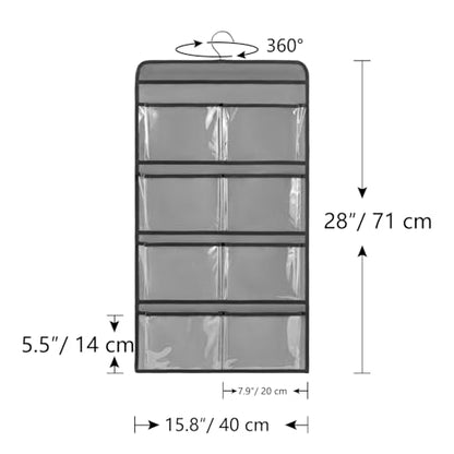 Hanging Controller Holder Classroom Headset Headphone Storage Bag Switch Game Organizer for Gaming Accessories Electronic Supplies X-box PS5 PS4 (8 Pockets)