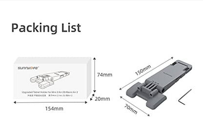 CZFRIEND Drone Remote Controller Accessories Dismantling-Free Tablet Holder Portable Foldable Tablet Mount for DJI RC N1 Remote Control