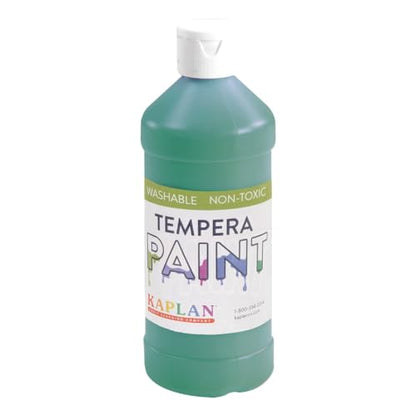 Kaplan Early Learning Company Kaplan Washable Tempera Paint - 16 oz - Set of 8
