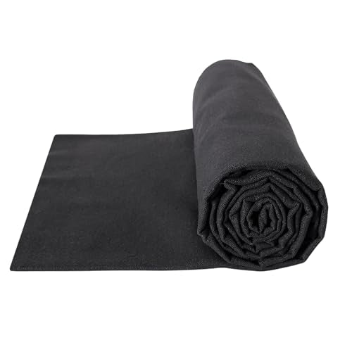 Linen Fabric by the Yard Black 1 Yard 62 Inch Wide - color: Black, size: 1 YARD