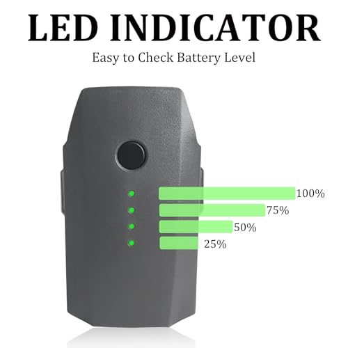 Mavic Pro Battery, 2 Pack 3830mAh-11.4V Intelligent Flight Drone Battery Replacement for DJI Mavic Pro/Platinum/Alpine White - style: 2 pack