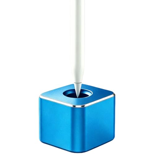 Pen Stand for Desk, 2-in-1 Single Pen Holder & Paperweight, Blue - color: Blue, size: Std - 1P