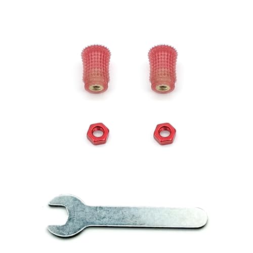 Felistick Hybree RC Transmitter Radio Controller Stick Ends FPV Controller Accessories Replacement Joystick(M4,red) - color: Red, size: M4