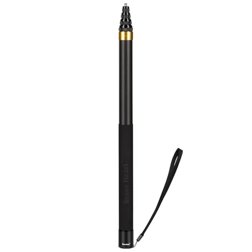 3m Invisible Carbon Fiber Selfie Stick for Insta360 X5X4(Yellow) - color: Yellow