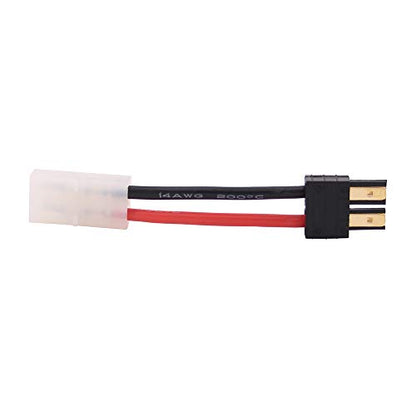 4pcs Compatible with Big Tamiya Female RC Connector Adapter with 14awg 5cm Wire(C88-4)