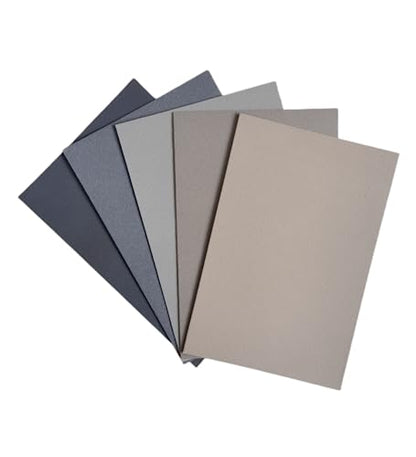MAIMOUFIN Sanded Pastel Paper Trial Pack of 5 Sheets&12-Pack Grey Tone Square Soft Pastels