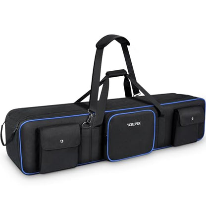 YOREPEK 50.5" Heavy Tripod Carrying Case Bag with 2 Padding Protective Pads - color: 50.5*9.5*9.5