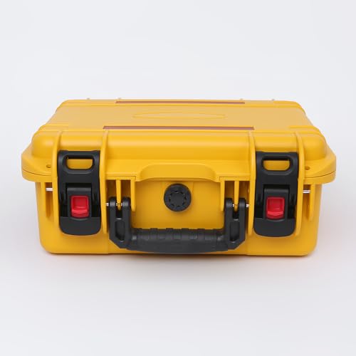 15in Waterproof Hard Case with DIY Customizable Foam Insert (13.5 x 10 x 6in Interior) - color: Yellow-15in