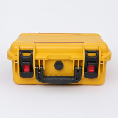 15in Waterproof Hard Case with DIY Customizable Foam Insert (13.5 x 10 x 6in Interior) - color: Yellow-15in