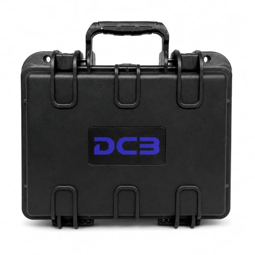 DCB Cases - Element 2501F Waterproof Hard Case with Foam Insert - IP67 Dustproof | Impact-Resistant | 9.84 x 8.58 x 4.45 Ext Dim | Pressure Valve | Lockable Protective Storage